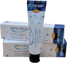 Load image into Gallery viewer, Fresh Mouth Ocean Mint Nano Silver Toothpaste 2 Pack